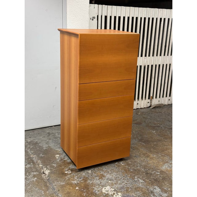 Italian Poliform Abbinabili Tall Secretary Chest of Drawers For Sale - Image 3 of 12