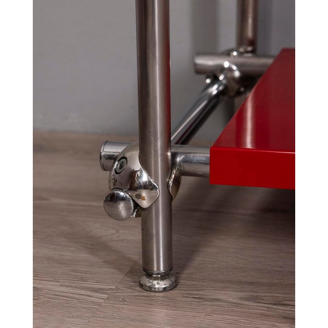 Vintage Industrial Chromed Metal Shelf, 1970s For Sale - Image 9 of 12