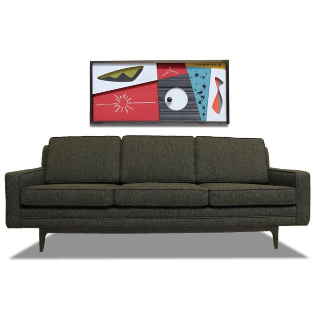 Wood Mid Century Modern Art Abstract Wall Sculpture For Sale - Image 7 of 8