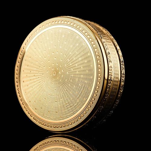 Antique French Silver Gilt Vermeil Circular Box, 1900s For Sale - Image 9 of 18