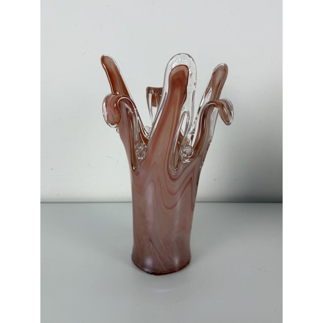 Brick Red Murano Glass Vase, 1960s For Sale - Image 4 of 12