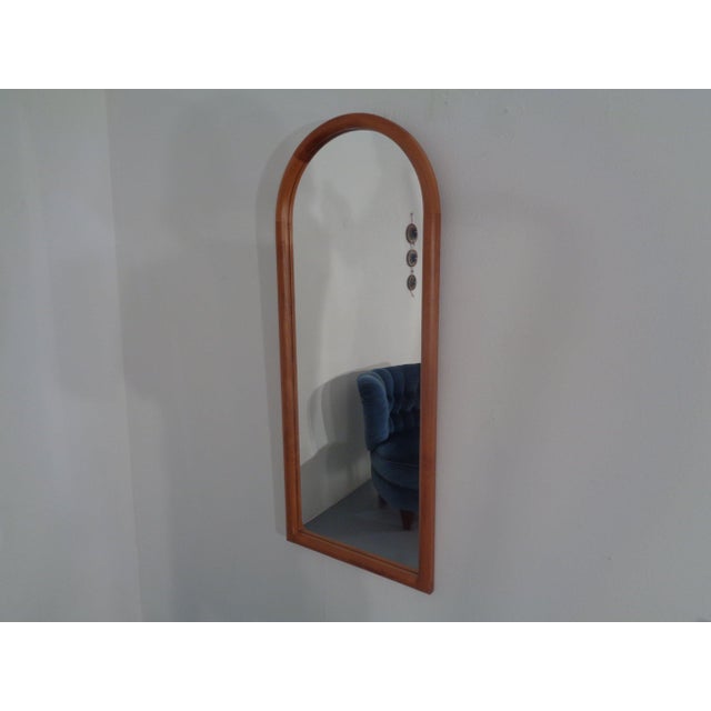 Mid-Century Modern Large Cathedral Teak Mirror by Kai Kristiansen for Vildbjerg Møbelfabrik, Denmark, 1960s For Sale - Image 3 of 14