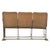 Three-Seater Cinema Seats in Patinated Wood and Metal For Sale - Image 3 of 8