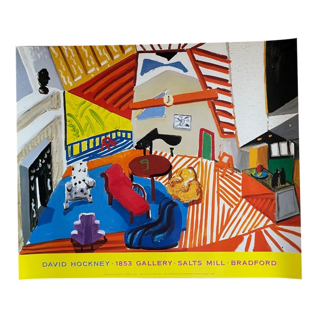 David Hockney, Montcalm Interior at 7 O'clock, Copyright David Hockney, 1988, Printed in the Uk For Sale