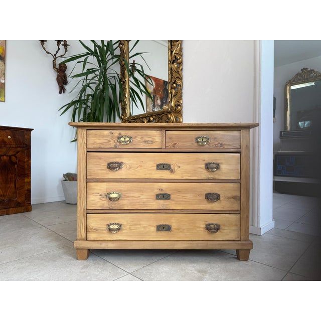 Art Nouveau Chest of 4 Drawers, 1890s For Sale - Image 13 of 14