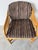 Wood Vintage Brown Jordan Rattan and Leather Accent / Dining Chair For Sale - Image 7 of 12
