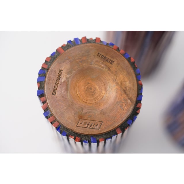 Mid-Century Modern Mosaic Pottery Vases from Ritter, 1960s, Set of 3 For Sale - Image 12 of 14