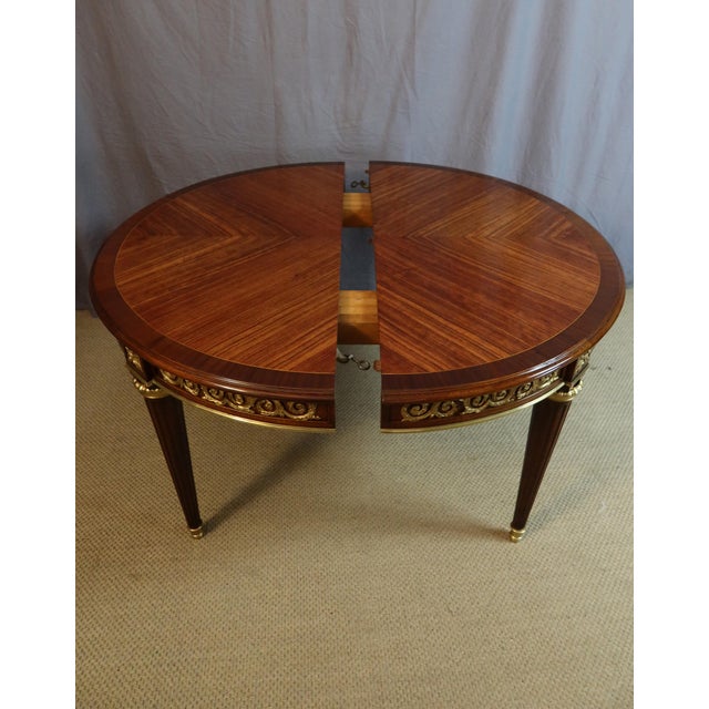 Large Marquetry Dining Table For Sale - Image 5 of 13