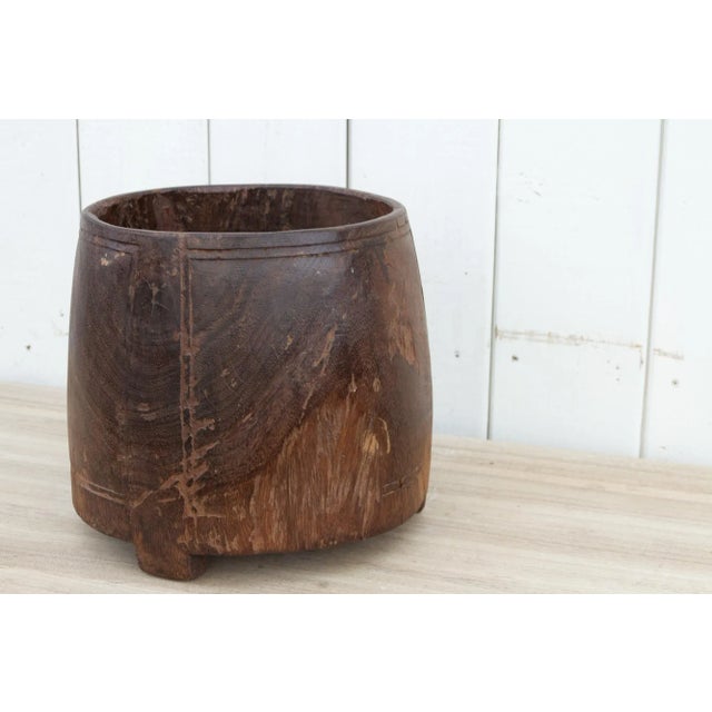 Okali Vintage Textured Naga Rice Bowl For Sale - Image 4 of 10