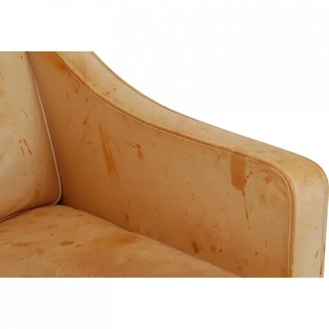 Wood 2204 Wing Chair in Natural Leather by Børge Mogensen, 2000s For Sale - Image 7 of 18