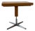 Vintage Coffee Table with Chrome Leg and Turnable Plate, 1970 For Sale