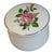 Vintage Fine Porcelain Leart Brazil Romantic Pink Roses Trinket Box For Sale - Image 6 of 6