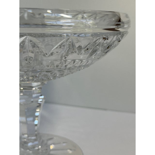 Traditional 1990s Waterford Crystal Ballina Compote Dessert Bowl & Box #109162 Ireland. Mint For Sale - Image 3 of 12