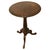 Antique Irish Carved Burl Walnut Spiral Twist Pedestal Tripod Wine Table 1860 For Sale - Image 9 of 18