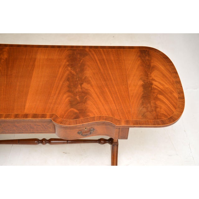 Brown Drop Leaf Side Table, 1910s For Sale - Image 8 of 13