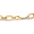 Contemporary Gold Vermeil 1/10 Cttw Diamond Bold Oval Link Bracelet For Sale - Image 3 of 4