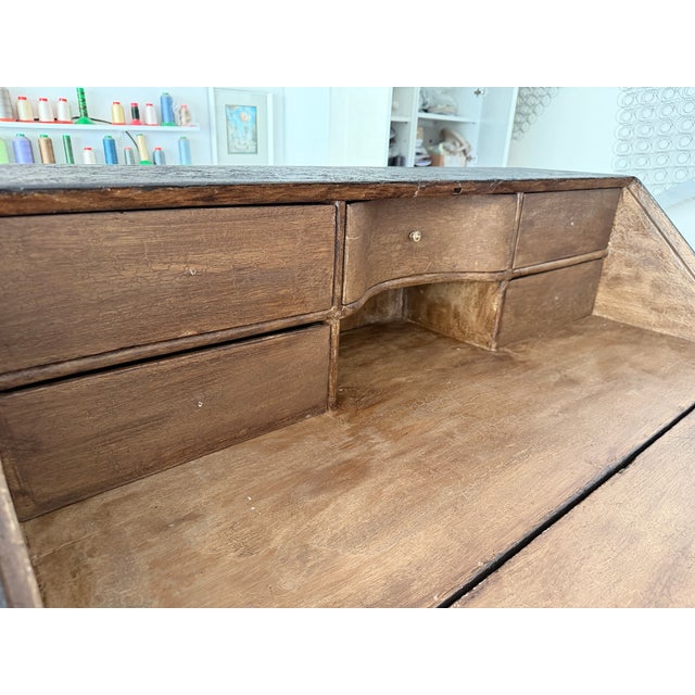 Antique Secretaire with 3 Drawers, 1760 For Sale - Image 10 of 16