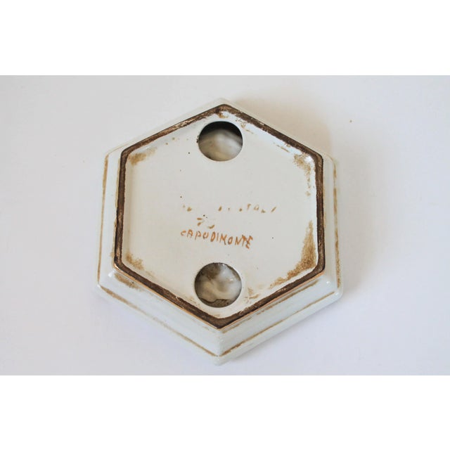 Capodimonte Vintage Capodimonte Porcelain Ashtray For Sale - Image 4 of 5
