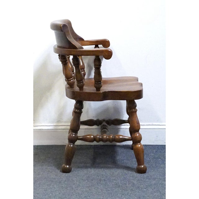 Wood Thomasville Furniture Pine Manor Collection Rustic Americana Dining Arm Chair 8321-835 For Sale - Image 7 of 11