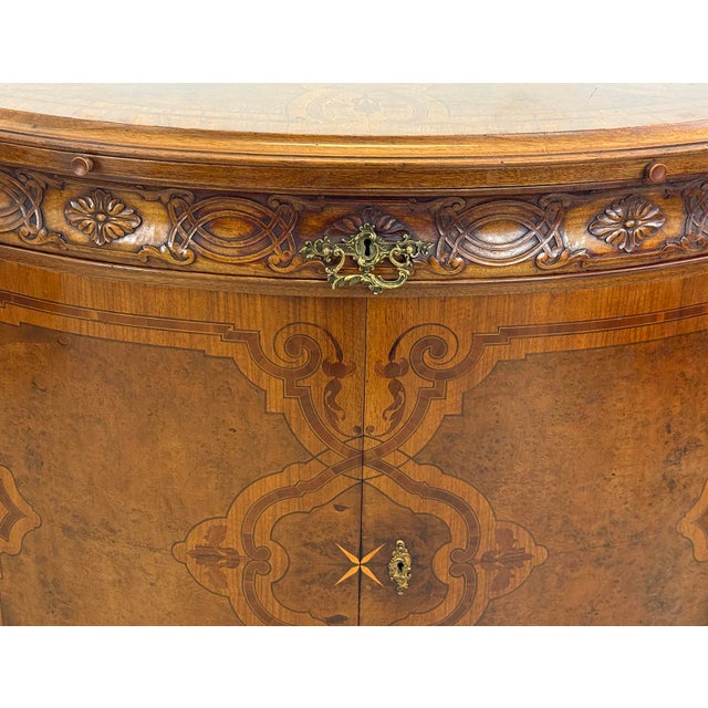 Neo-Baroque Inlaid Cabinet in the style of Gerstel, 1920s For Sale - Image 6 of 11