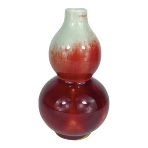 Chinese Sang De Boeuf Double Gourd Vase