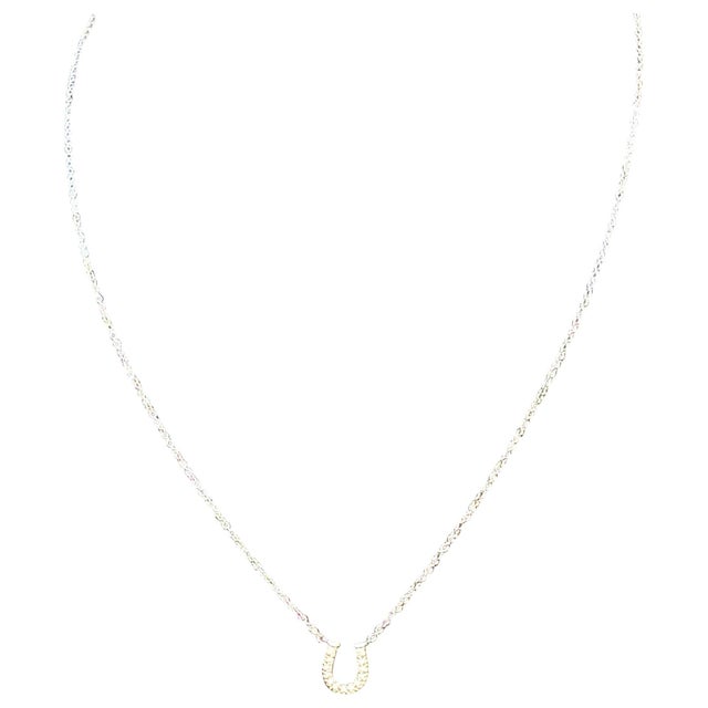 Tiffany & Co. Horseshoe 18P Diamond Necklace 16" 18 Karat White Gold Authentic For Sale - Image 16 of 18