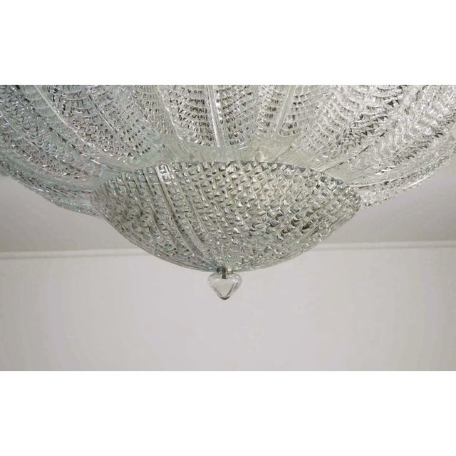 Murano Italian Murano Style Flower Ceiling Lamp – 24 Hand-Blown Glass Panels For Sale - Image 4 of 6