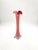 Red Mid-Century Red Cased Tulip Vase, Jack in the Pulpit Styling For Sale - Image 8 of 8