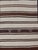 Turkish vintage flat-weave in shades of brown and ivory with stripe design with Minimalist design and stripes. Keivan...