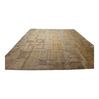 Rh Ilyas Hand-Knotted Wool Rug — 10' × 14' Camel | 100% Wool | Sculpted Texture For Sale
