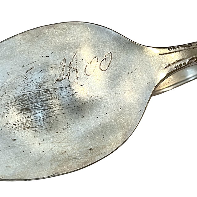 2000 - 2009 Artist-Made Rogers Silverplate Spoon Place Card Holders – Set of 6 For Sale - Image 5 of 6