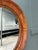 Vintage Round Wood Frame Mirror For Sale - Image 10 of 12