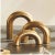 Abstract Gold Leaf Arco Sculptures For Sale - Image 3 of 4