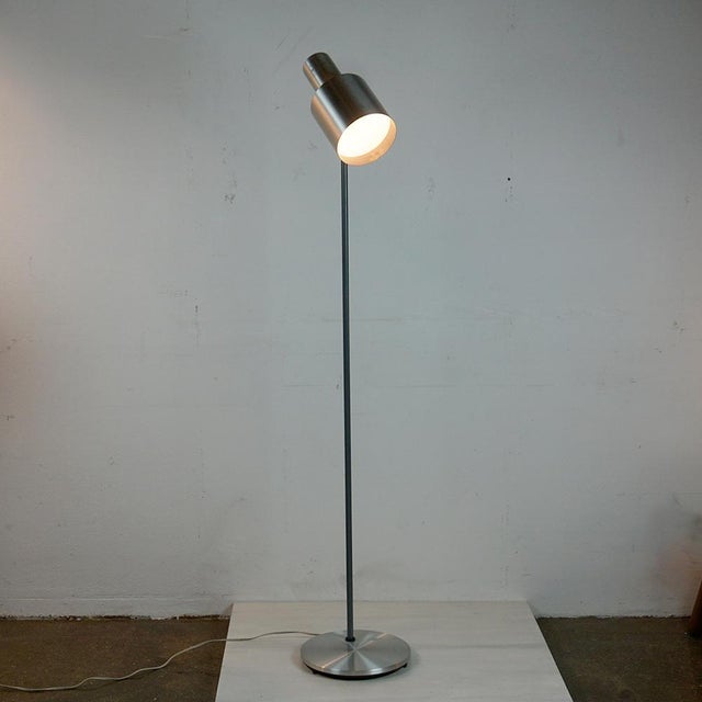 Metal Scandinavian Modern Studio Floor Lamp attributed to Jo Hammerborg for Fog & Mørup, 1960s For Sale - Image 7 of 12