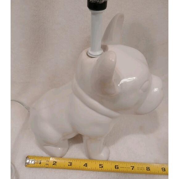2015 Baby Bulldog Frenchie Dog Lover Lamp Spotlight Decor White Pet Works For Sale - Image 13 of 16