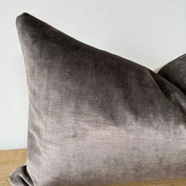 Mushroom vintage style velvet pillow Size: 15" x 25" Zipper Cloure, 100% Belgian linen backing. Overlocked seams. Dry...