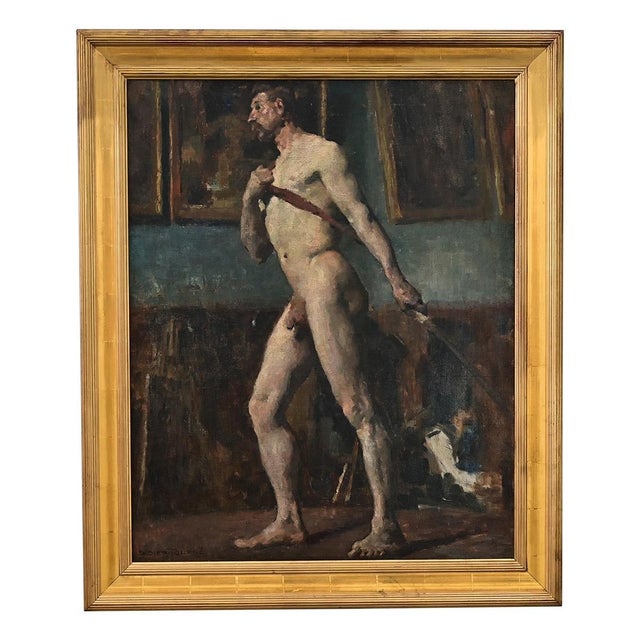 French Early 20th Century Male Nude by Jean Didier-Tourné For Sale - Image 10 of 10