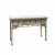 Contemporary Chinese Distressed Off White 3 Drawers Side Pedestal Console Table For Sale - Image 3 of 7