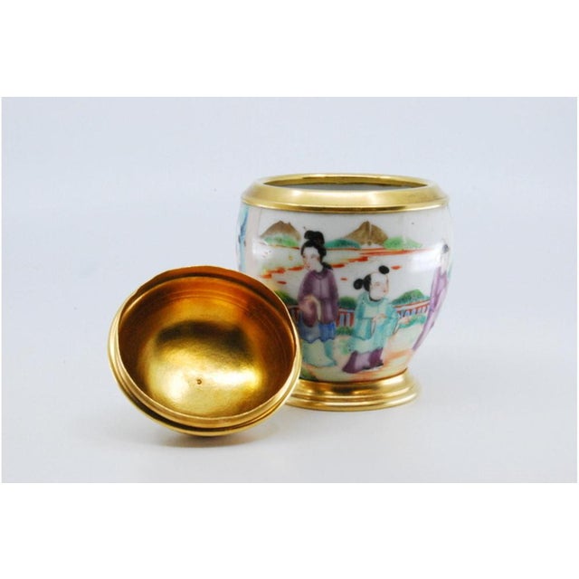 Porcelain Pot with Scenes, in Very Good conditions. Designed 1920 to 1949 This piece has an attribution mark, I am sure...