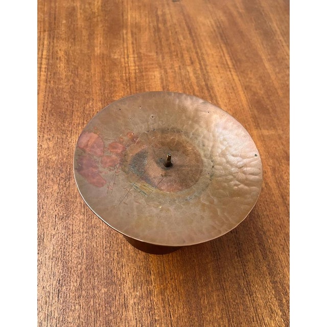 Mid-Century German Handmade Copper Candleholder from AWD, 1960s For Sale - Image 16 of 18