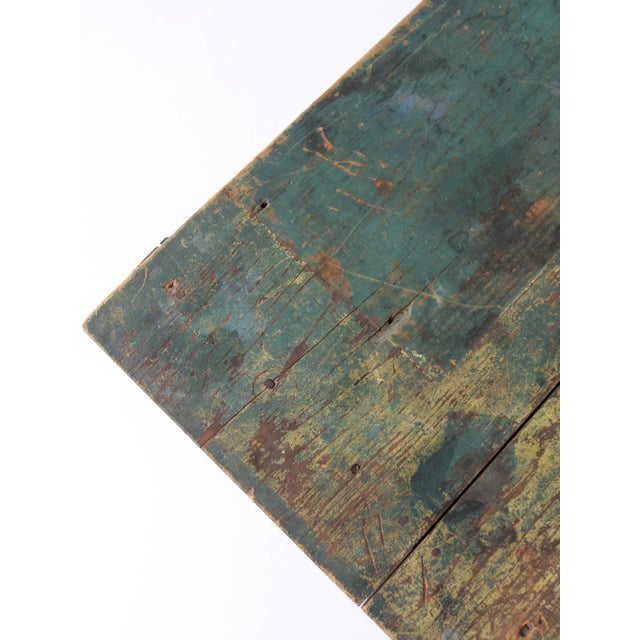 Antique American Painted Table With Drawer For Sale - Image 13 of 18