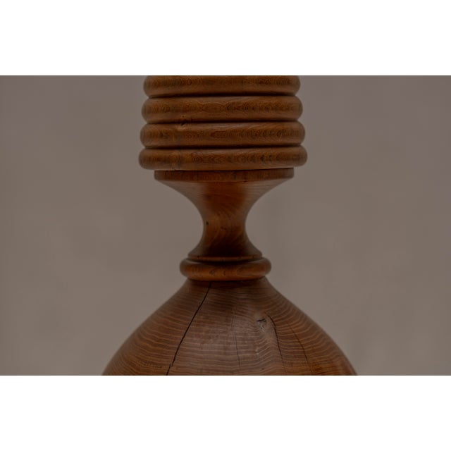 Large Mid-Century Modern French Wooden Floor Lamp, 1960s For Sale - Image 6 of 8