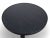 Round Black Modern Teak Coffee Table For Sale - Image 4 of 6