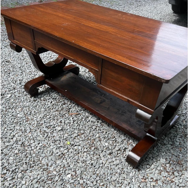 Brown Early 19th Century Jt & Co Empire Desk For Sale - Image 8 of 12