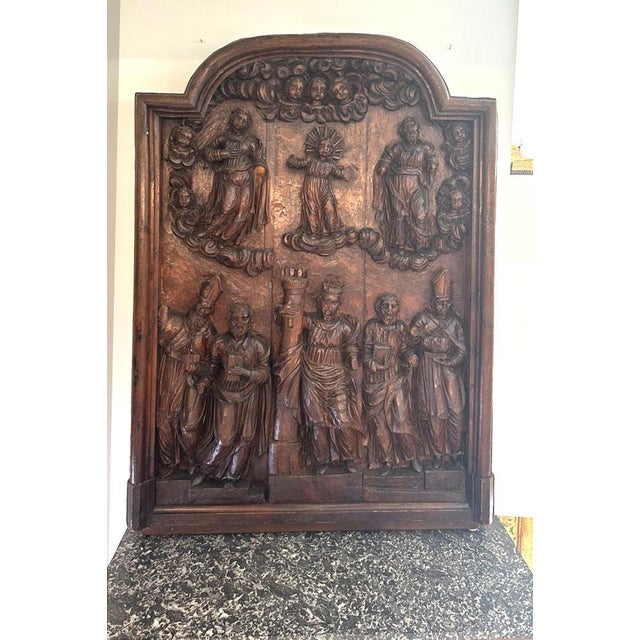Add a piece of history and unparalleled craftsmanship to your collection with this 17th Century Ecclesiastical Carving...