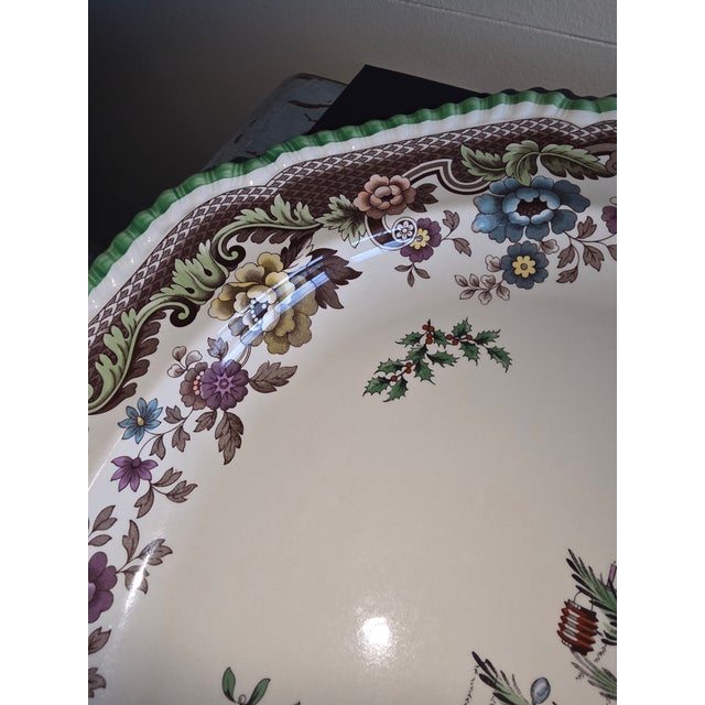 Spode Christmas Tree Platter For Sale - Image 4 of 5