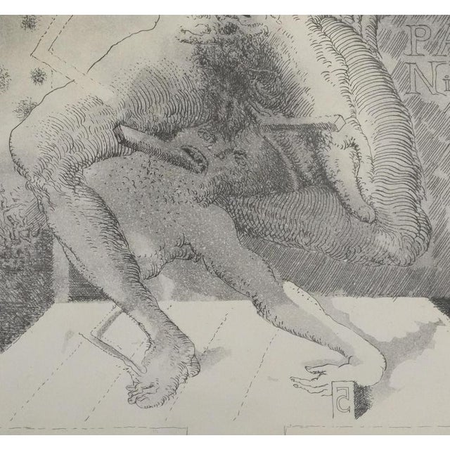 Popovic Ljuba (1934-2016) This upheaval, 1975 Original engraving (engraved by Alain Controu) Signed in pencil Limited...