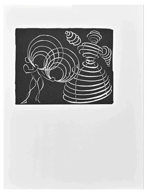 Albert Flocon, Cerceaux, Linocut, 1980s