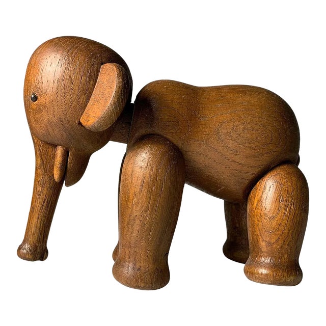 Vintage Kay Bojesen Articulating Wood Toy Elephant For Sale