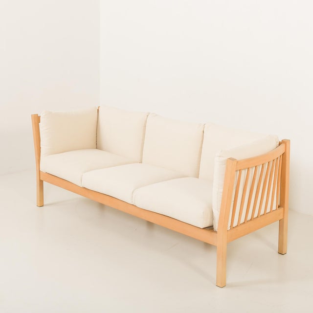 Beige Mid-Century Modern Danish Sofa by Ebbe Gehl & Søren Nissen, 1980s For Sale - Image 8 of 12